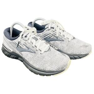 🏃‍♀️ Brooks Adrenaline GTS 19 8.5B White Grey Running Shoes Supportive Cushion